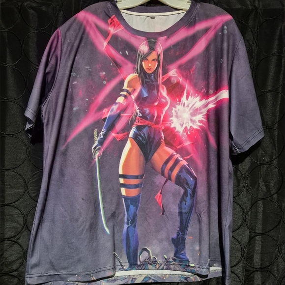 PSYLOCKE VIRGIN Graphic Tee with Anime Character - Picture 1 of 4
